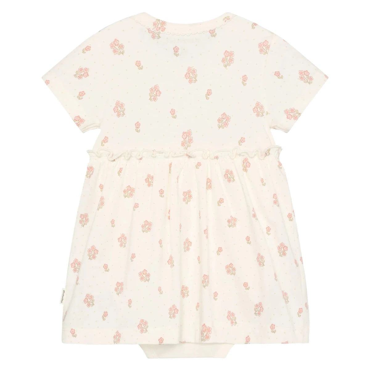 Floral Print Dress with Integrated Bodysuit - Minymo Dresses sold by Rosebud & Jo