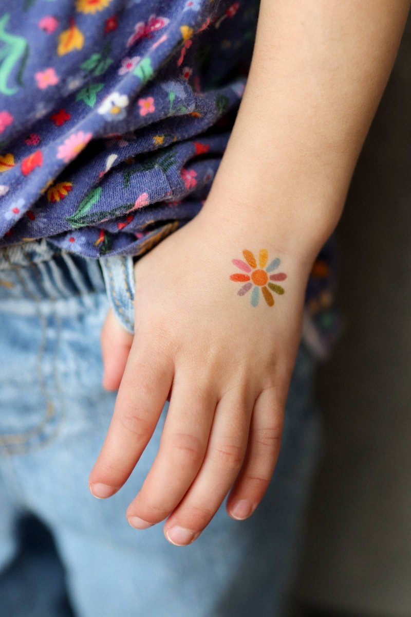 Flower Power Temporary Tattoos - Saint Tattoos Toy sold by Rosebud & Jo