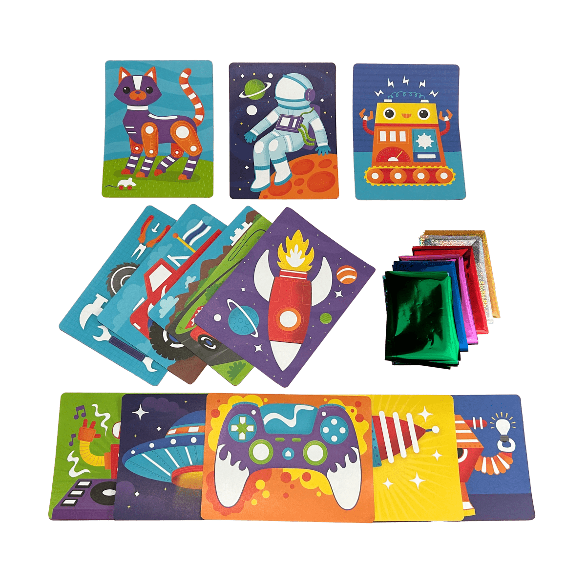 Foil - tastic Foil Art Kit: Gadgets & Gizmos - OOLY Art sold by Rosebud & Jo