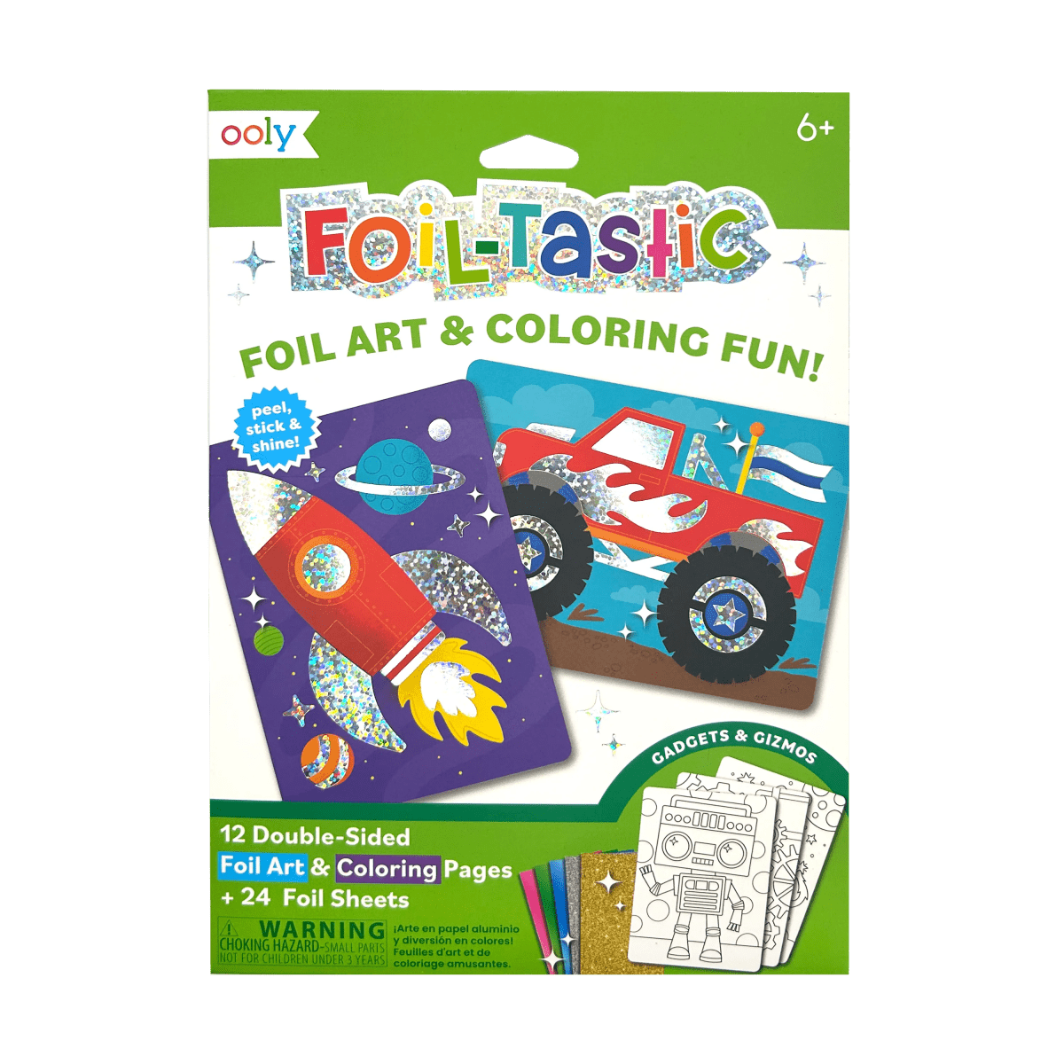 Foil - tastic Foil Art Kit: Gadgets & Gizmos - OOLY Art sold by Rosebud & Jo