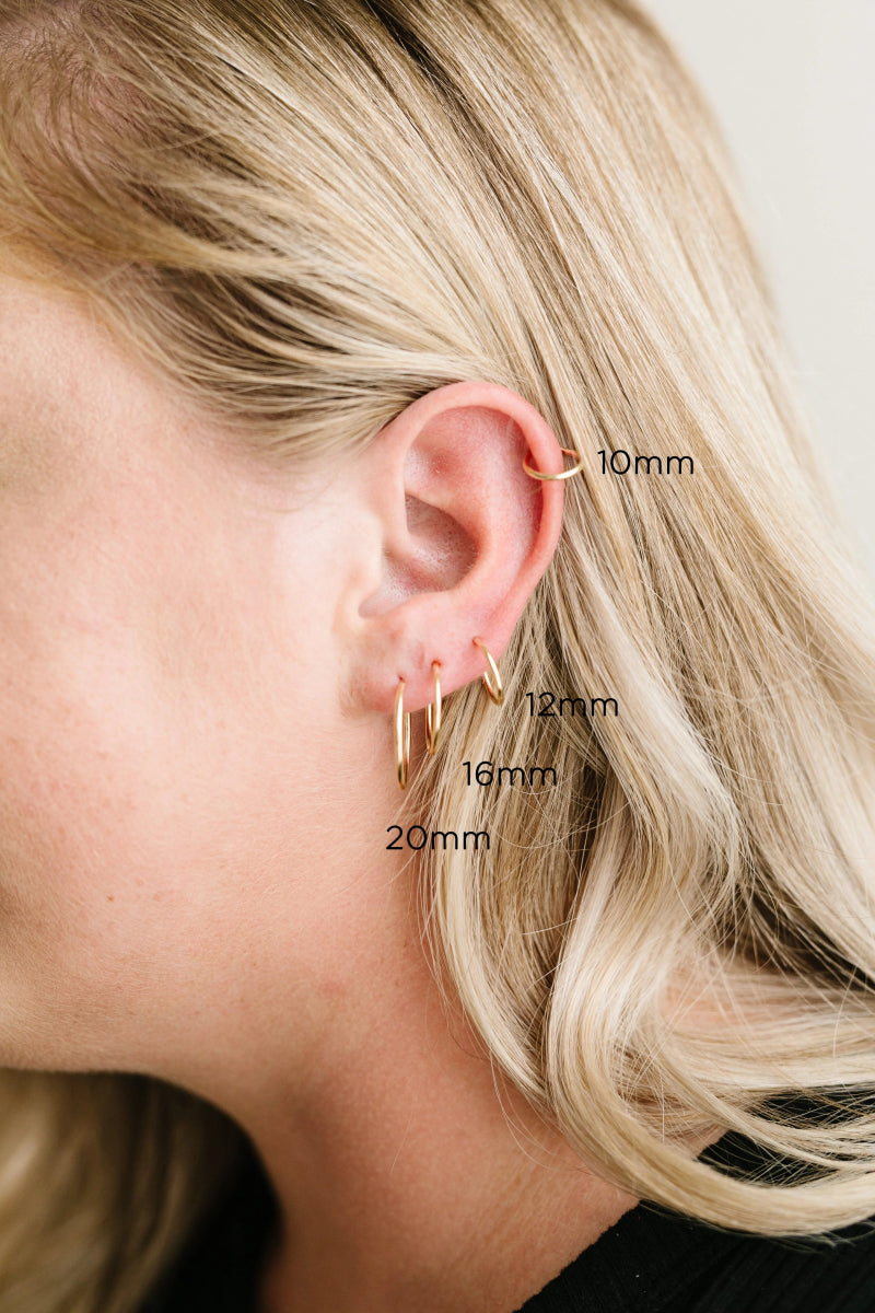 Forever Hoop Earrings - Gems Jewelry sold by Rosebud & Jo