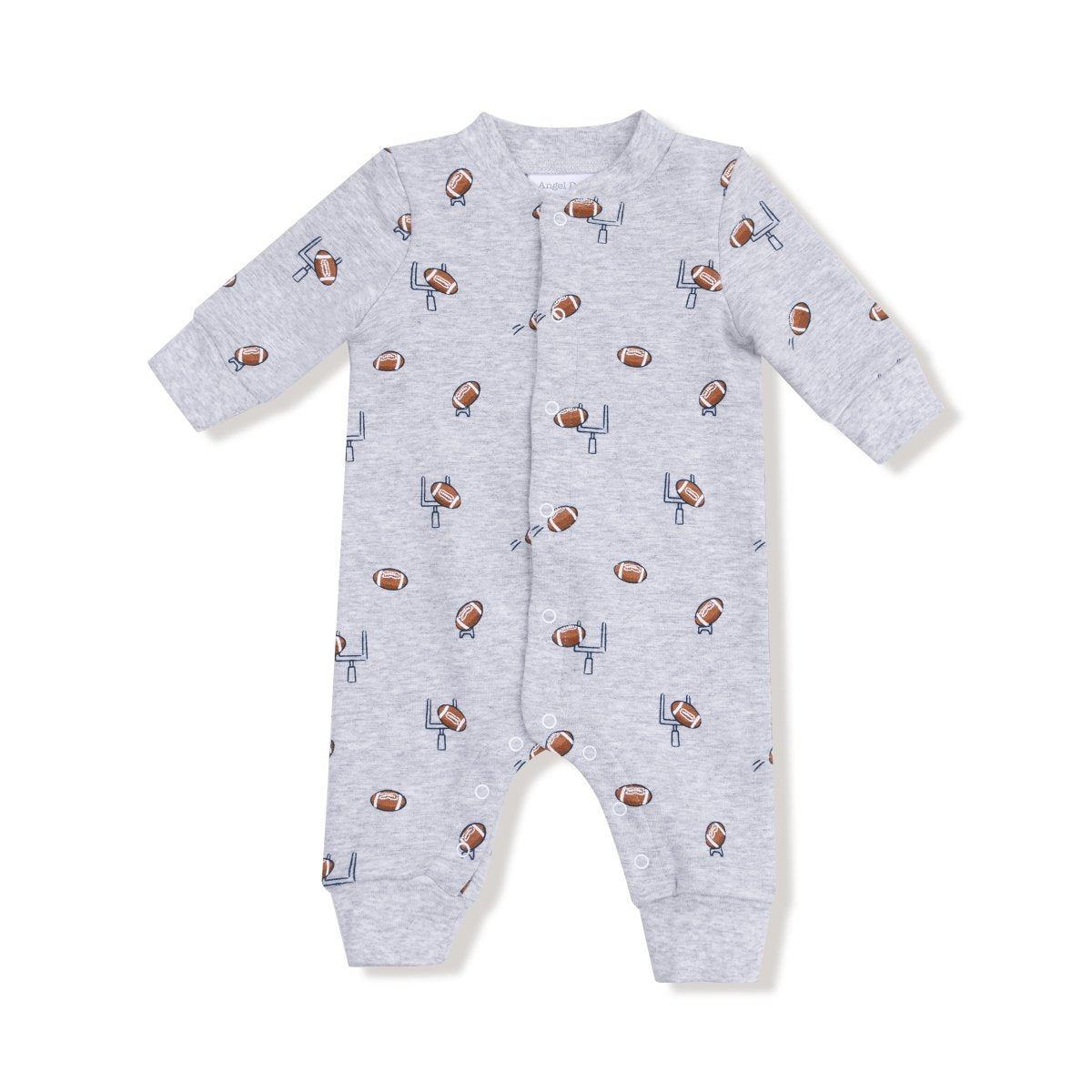 French Terry Football Field Goal Romper - Angel Dear sold by Rosebud & Jo