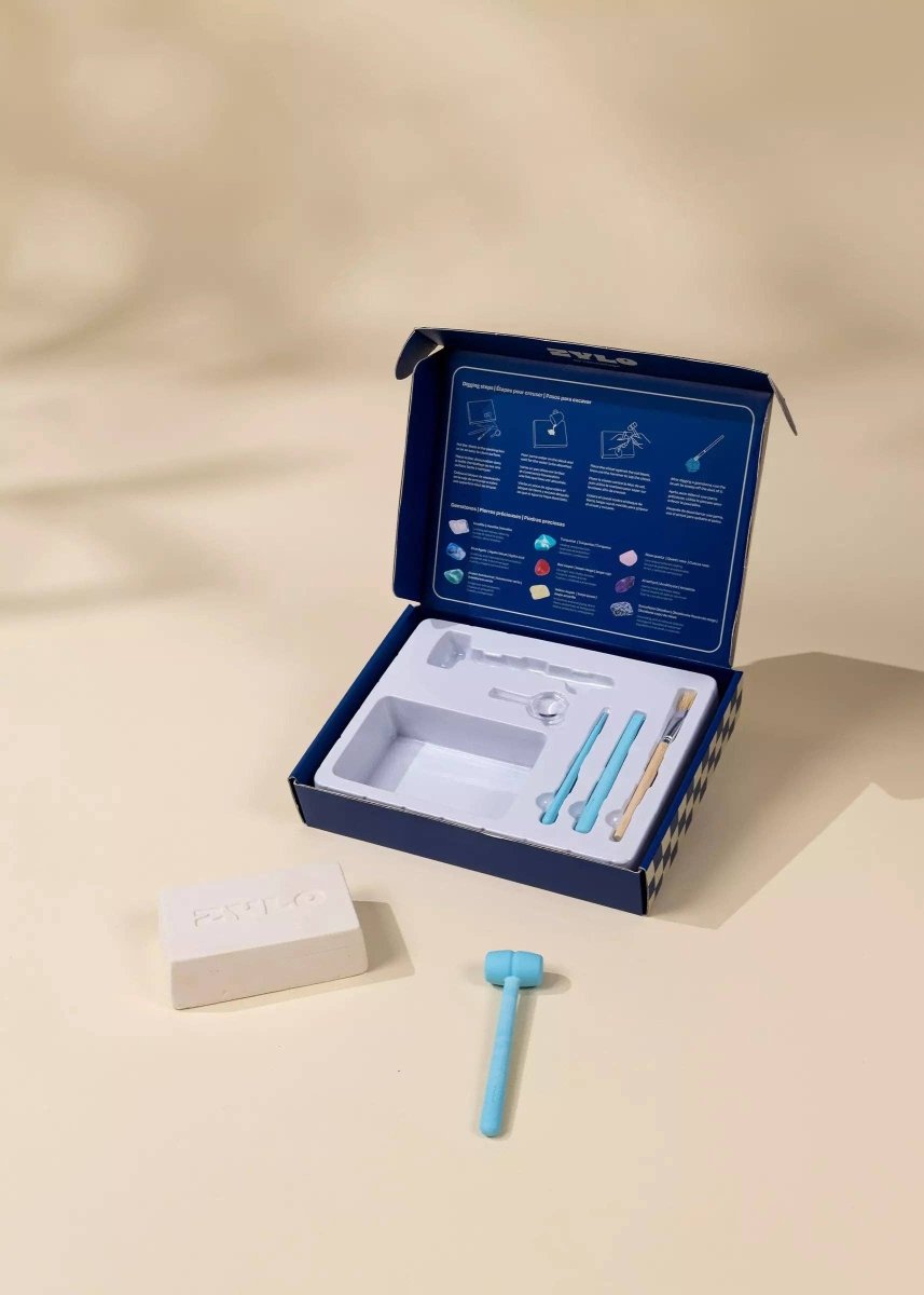 Gemstones & Fossil Geoligical Excavation Set - Coco Village Art sold by Rosebud & Jo