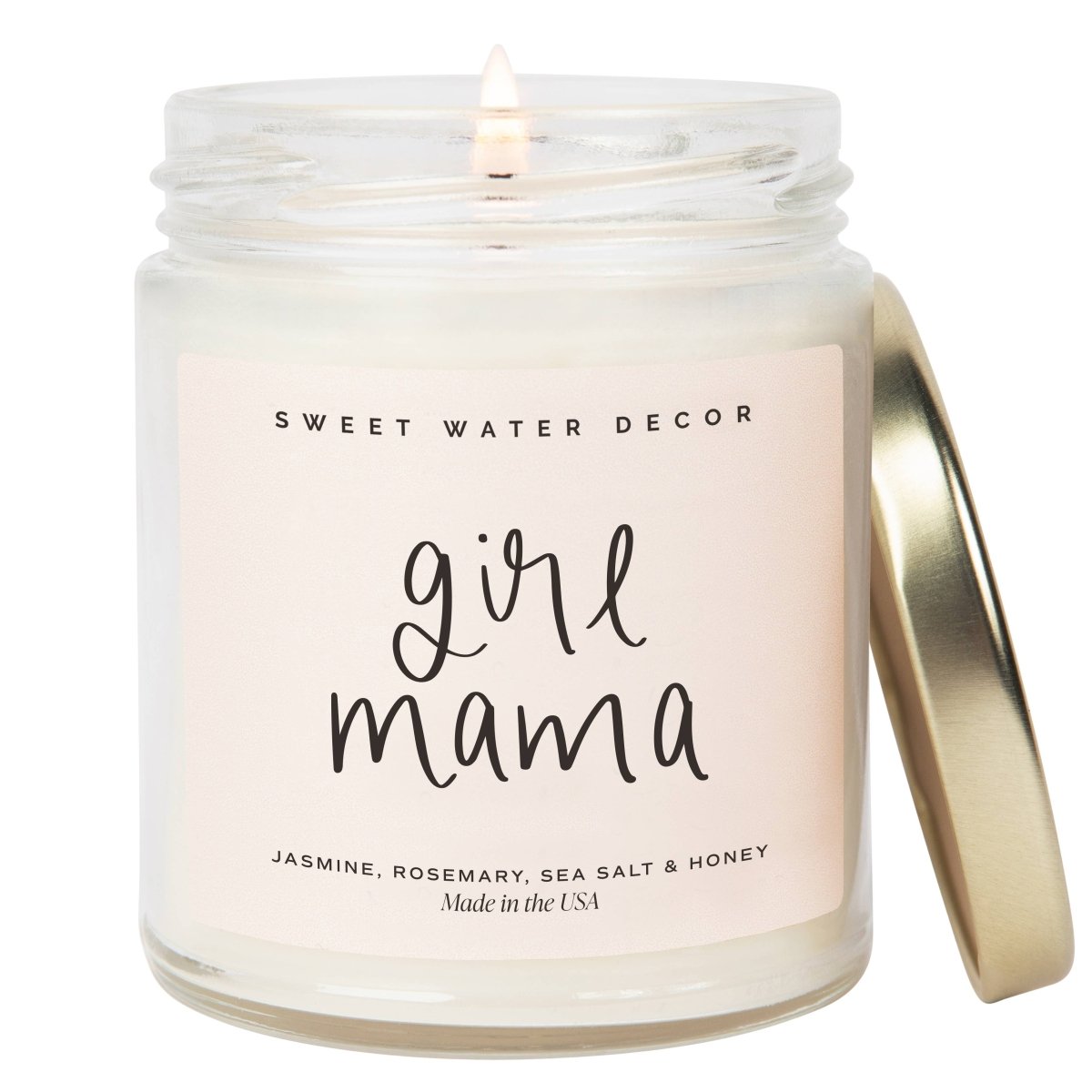 Girl Mama 9 oz Soy Candle - Sweet Water Decor Candle sold by Rosebud & Jo