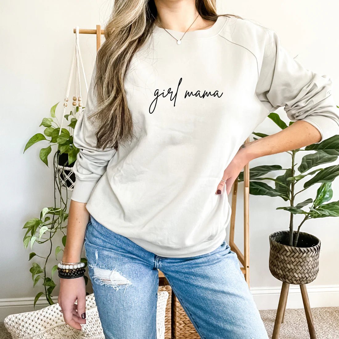 Girl Mama Organic Pullover - Gaia Baby Goods Women's Clothing sold by Rosebud & Jo