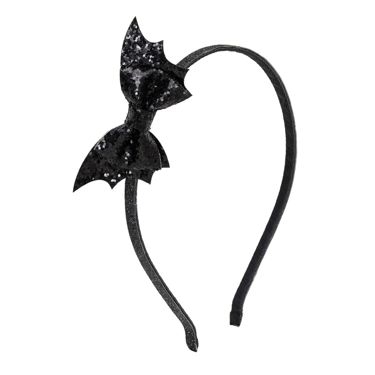 Glitter Bat Halloween Bow Headband - Sweet Wink Hair Accessories sold by Rosebud & Jo