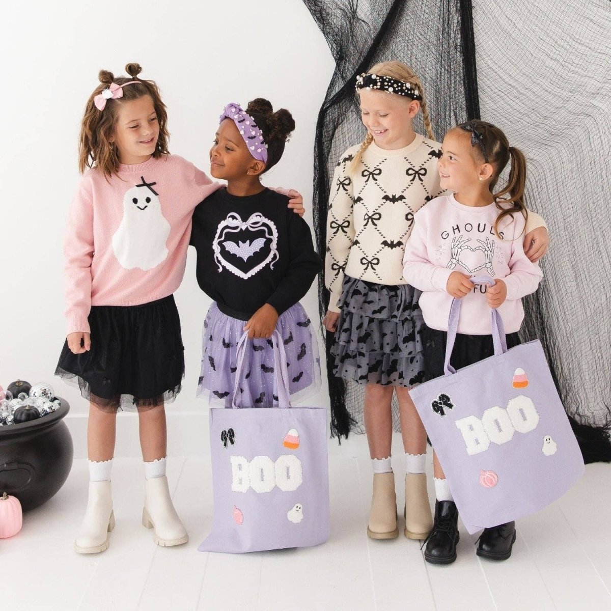 Glitter Bat Halloween Bow Headband - Sweet Wink Hair Accessories sold by Rosebud & Jo