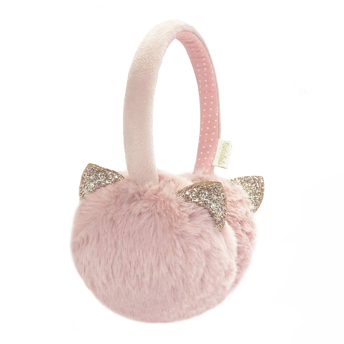 Glitter Cat Earmuffs - Rockahula Kids US Hat sold by Rosebud & Jo