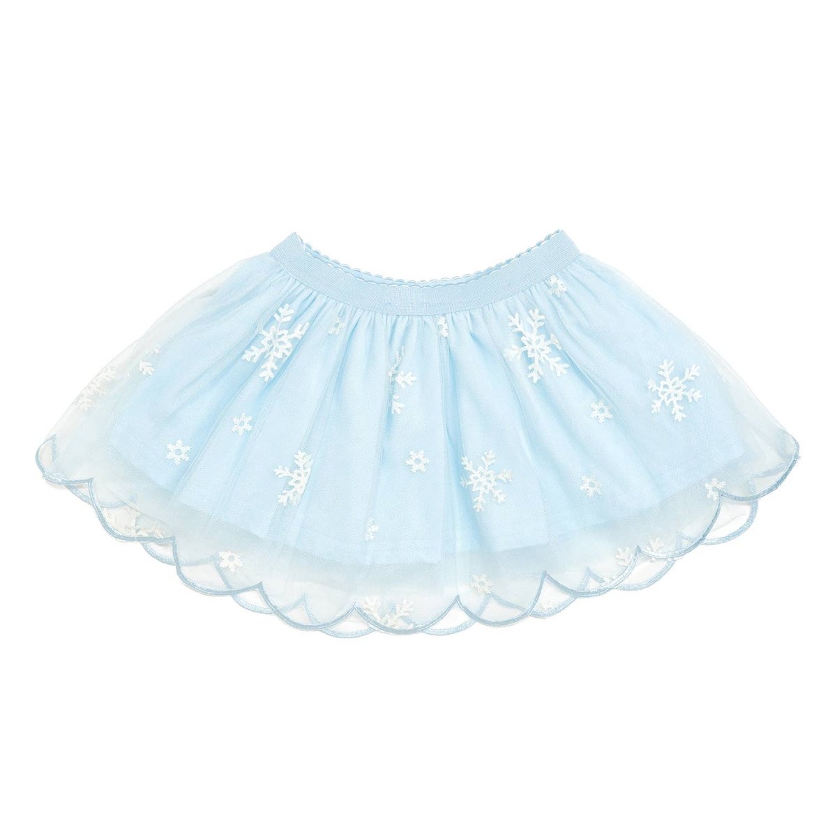 Glitter Snowflake Scalloped Tutu Skirt - Sweet Wink Baby & Toddler Clothing sold by Rosebud & Jo
