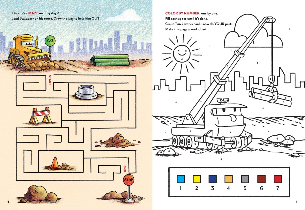 Goodnight, Goodnight, Construction Site Sticker & Activity Book - Chronicle Books Books sold by Rosebud & Jo