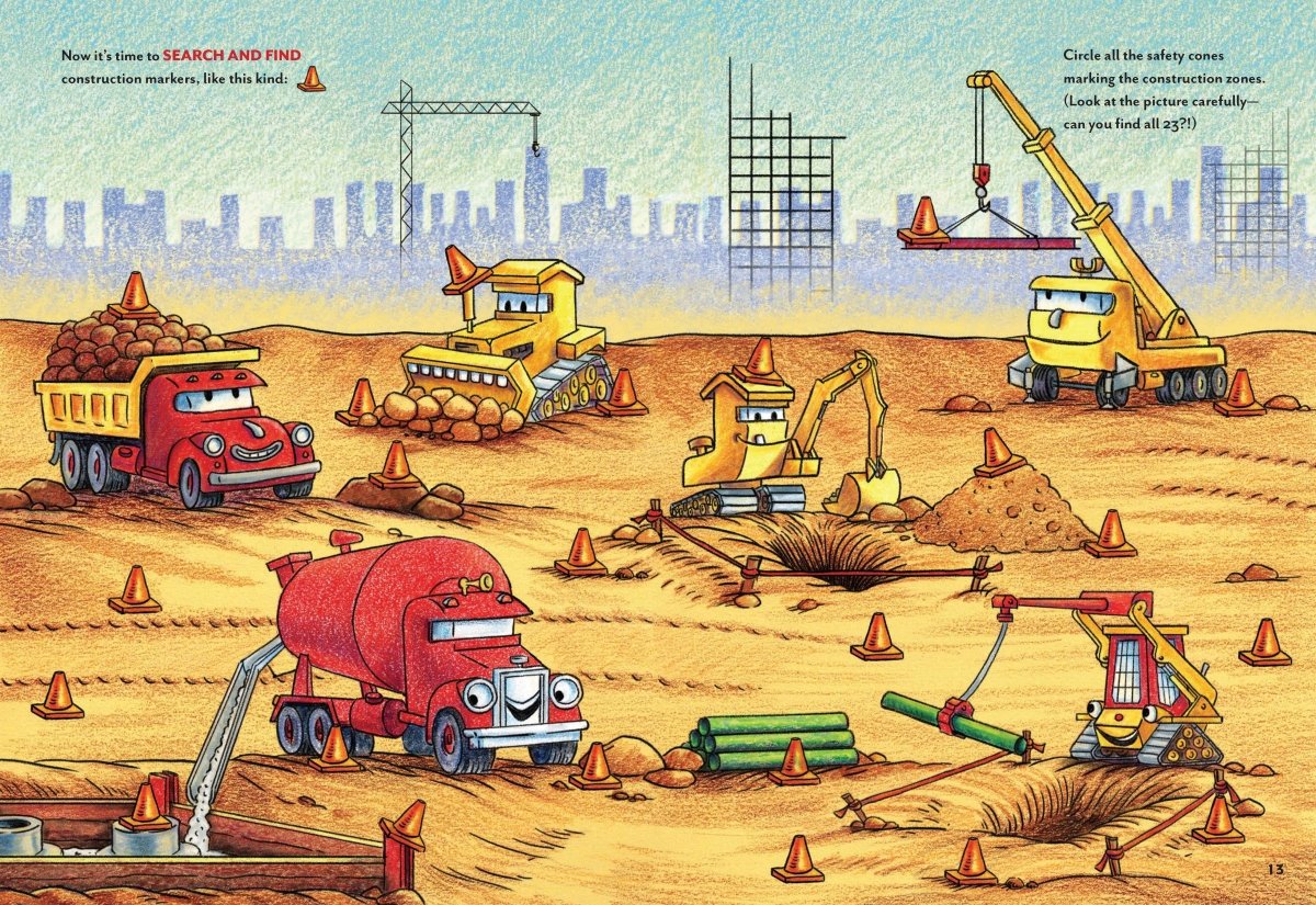 Goodnight, Goodnight, Construction Site Sticker & Activity Book - Chronicle Books Books sold by Rosebud & Jo