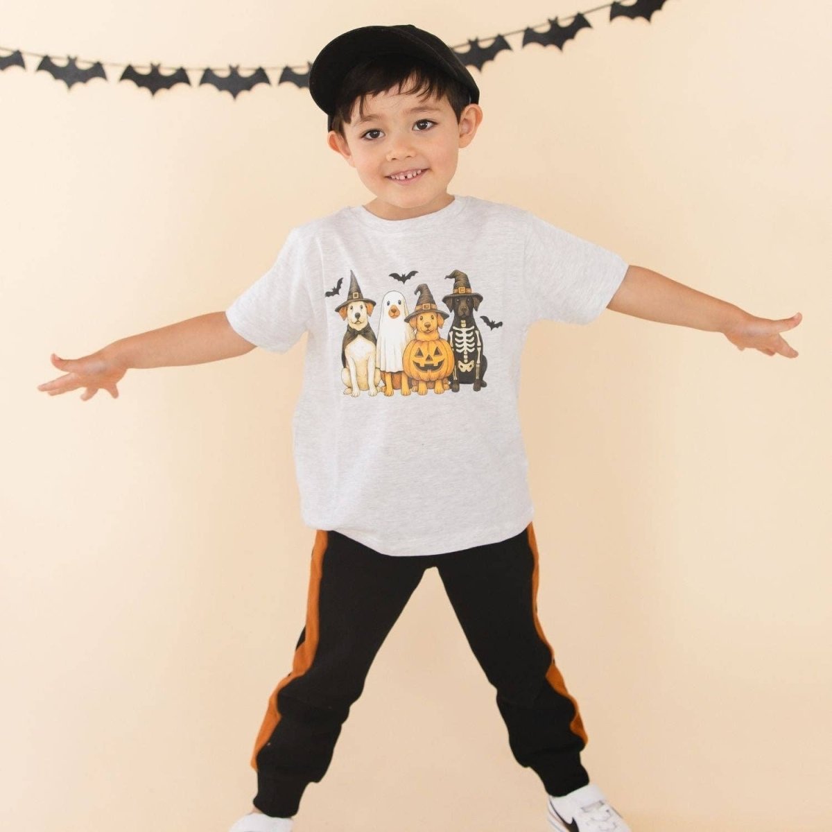 Halloween Puppies Short Sleeve T-Shirt - Sweet Wink Tops sold by Rosebud & Jo