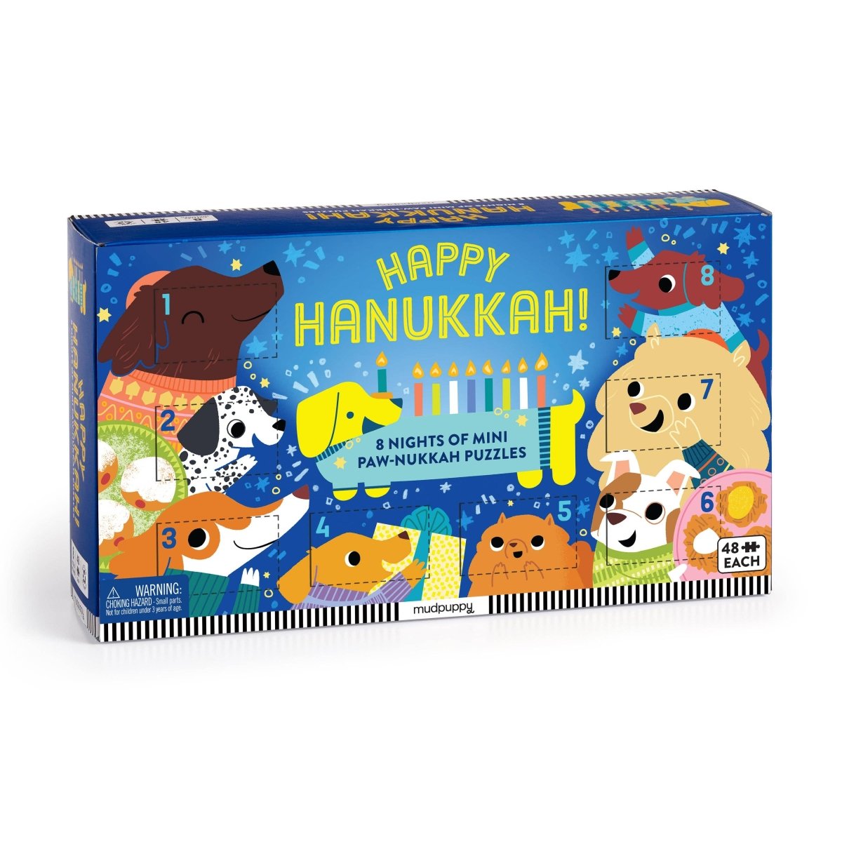 Happy Hanukkah! Countdown Puzzle Set - Chronicle Books Toys sold by Rosebud & Jo