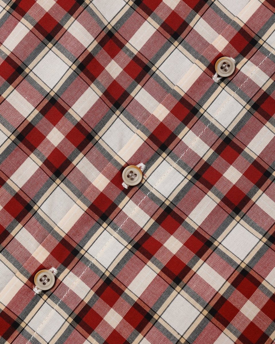 Harrison Button Down Shirt in Holiday Tartan - Noralee Tops sold by Rosebud & Jo