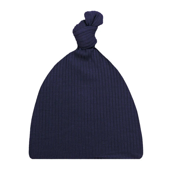 Top Knot Hat- Ribbed