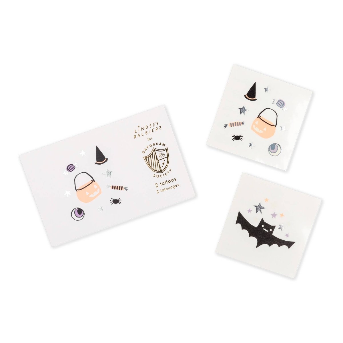 Hocus Pocus Temporary Tattoos - 2 Pk. - Jollity & Co. + Daydream Society Temporary Tattoos sold by Rosebud & Jo