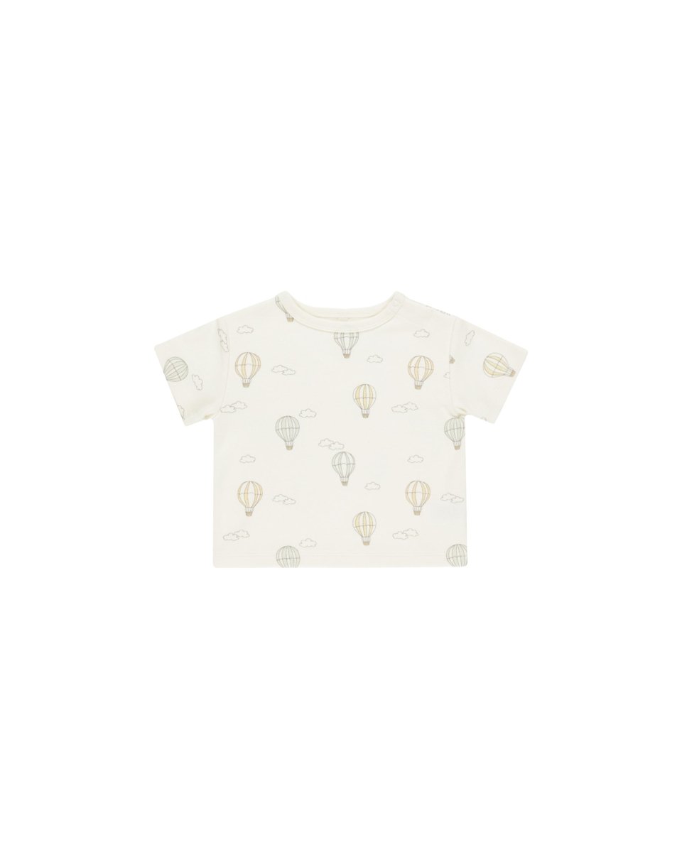 Hot Air Balloon Boxy Tee - Quincy Mae Baby & Toddler Clothing sold by Rosebud & Jo