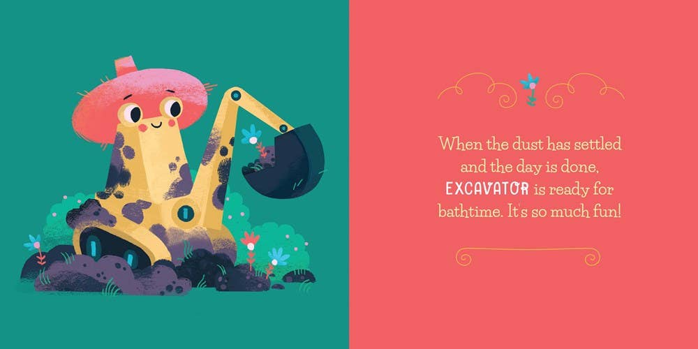 I Dig Bathtime Board Book - Familius, LLC Books sold by Rosebud & Jo