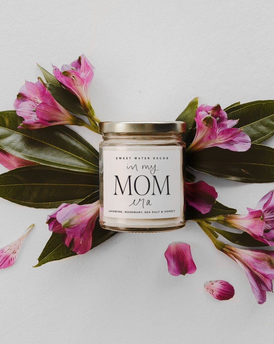 In My Mom Era Quote Label Candle - Sweet Water Decor sold by Rosebud & Jo