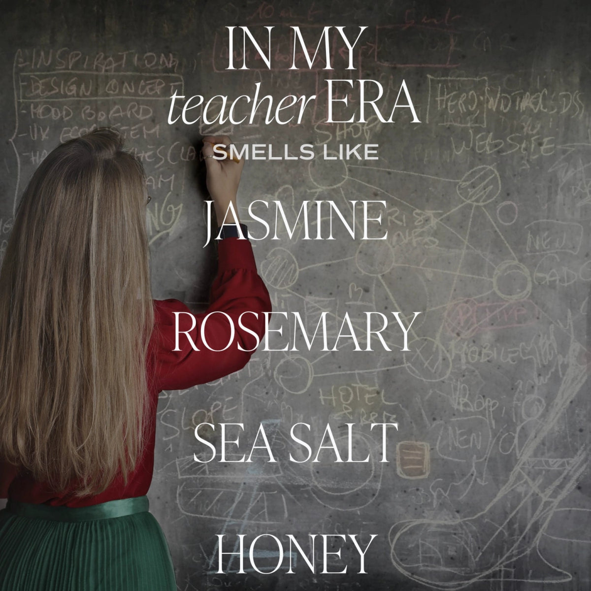 In My Teacher Era Quote Label Candle - Sweet Water Decor Candle sold by Rosebud & Jo