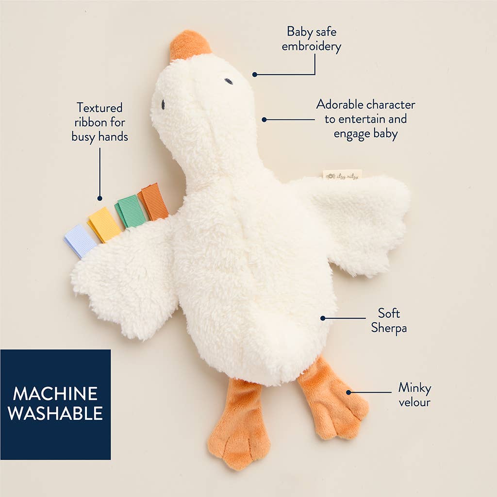 Itzy Huggable Goose - Itzy Ritzy Toy sold by Rosebud & Jo