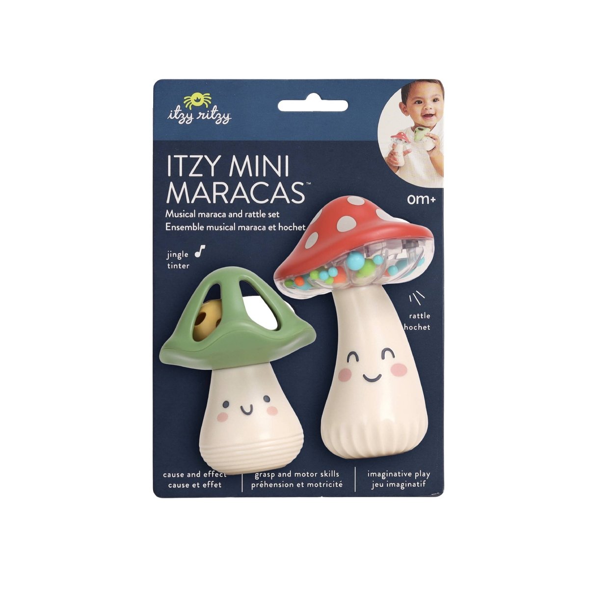 Itzy Mini Maracas - Itzy Ritzy Toy sold by Rosebud & Jo
