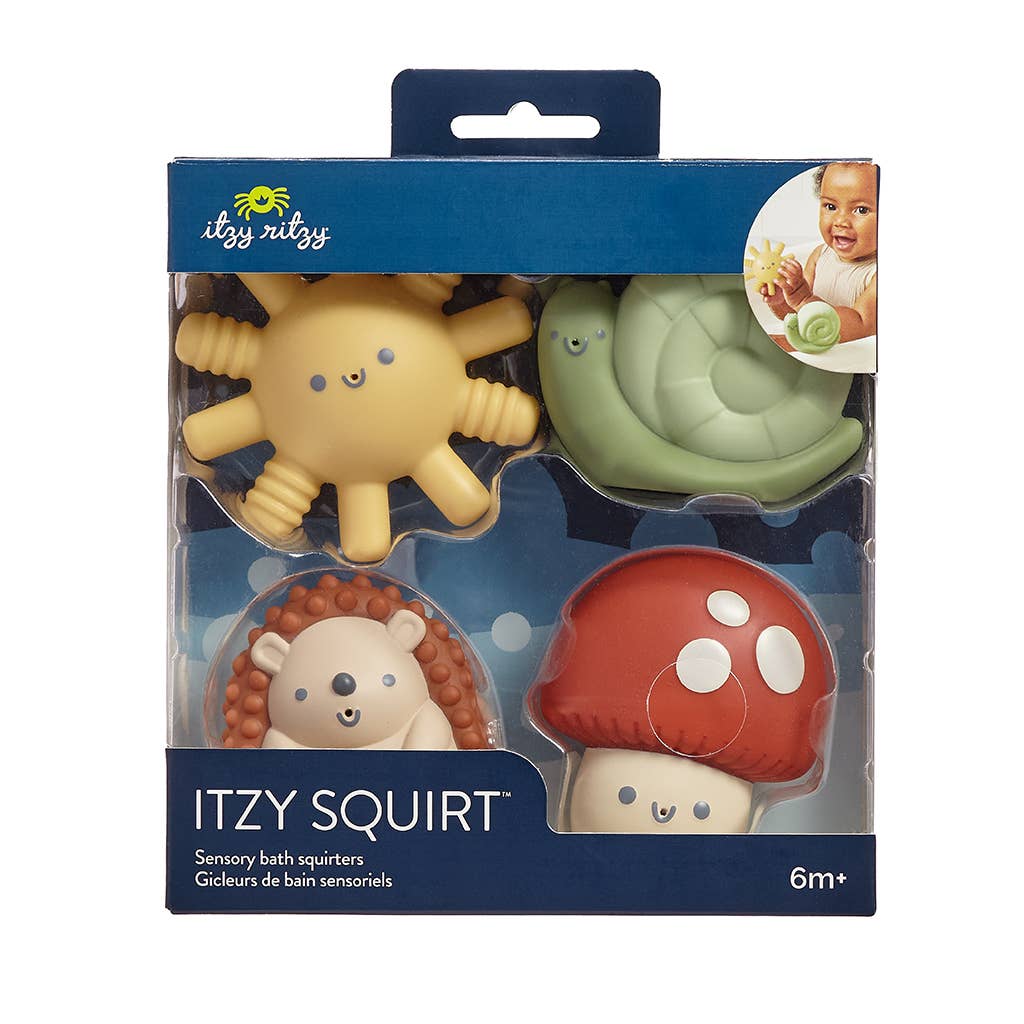 Itzy Squirt 4 - pack of Soft Bath Toys - Itzy Ritzy Toy sold by Rosebud & Jo