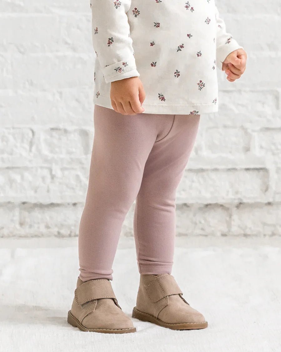 Jay Leggings - Mauve - Colored Organics Baby & Toddler Clothing sold by Rosebud & Jo