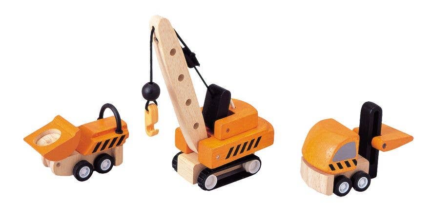 Kids' Construction Vehicle Toy Set - PlanToys Toy sold by Rosebud & Jo