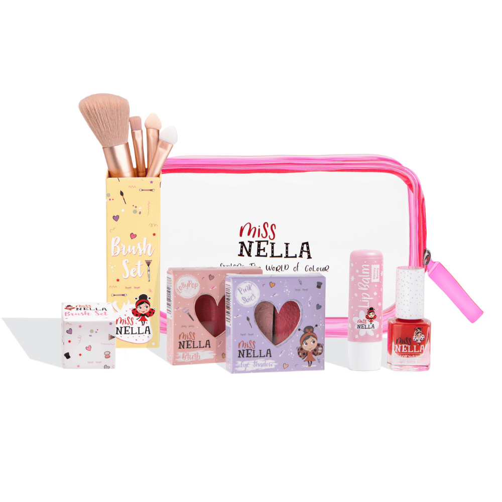 Kids Hypoallergenic Makeup Kit with Nail Polish - Miss Nella US Skincare sold by Rosebud & Jo