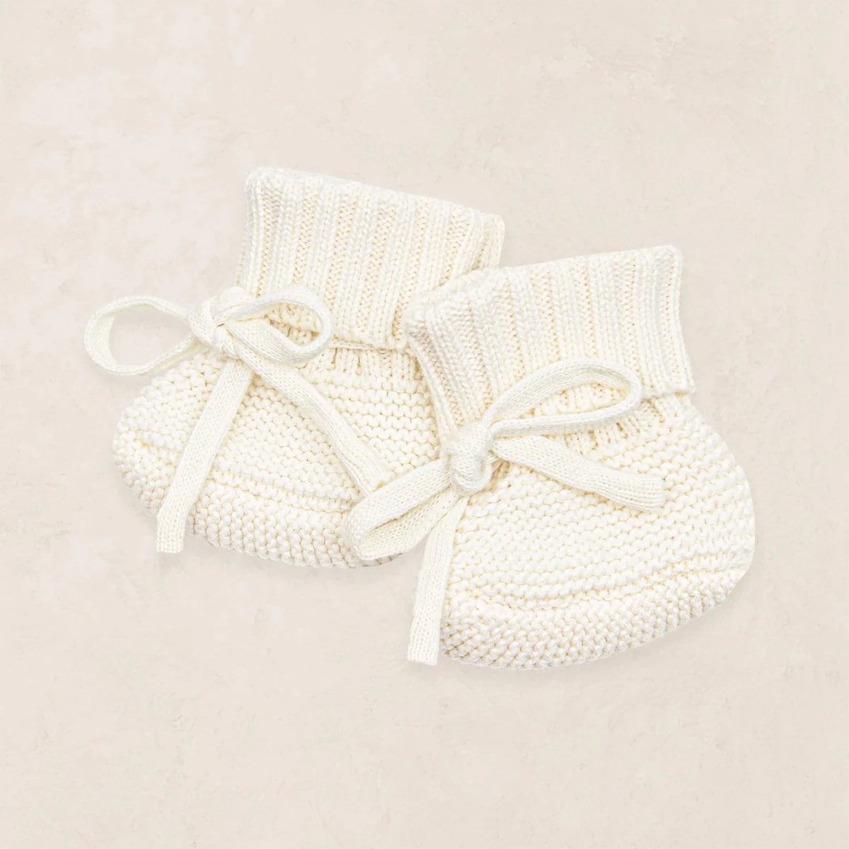 Knit Booties - Ivory - Lou Lou & Company Socks sold by Rosebud & Jo