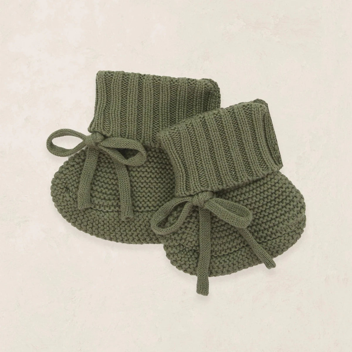 Knit Booties - Olive - Lou Lou & Company Socks sold by Rosebud & Jo