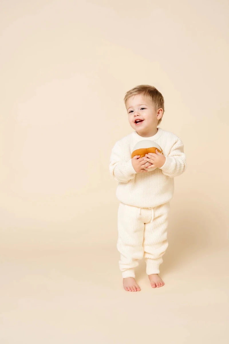 Knit Chunky Sweater - Ivory - Lou Lou & Company Tops sold by Rosebud & Jo