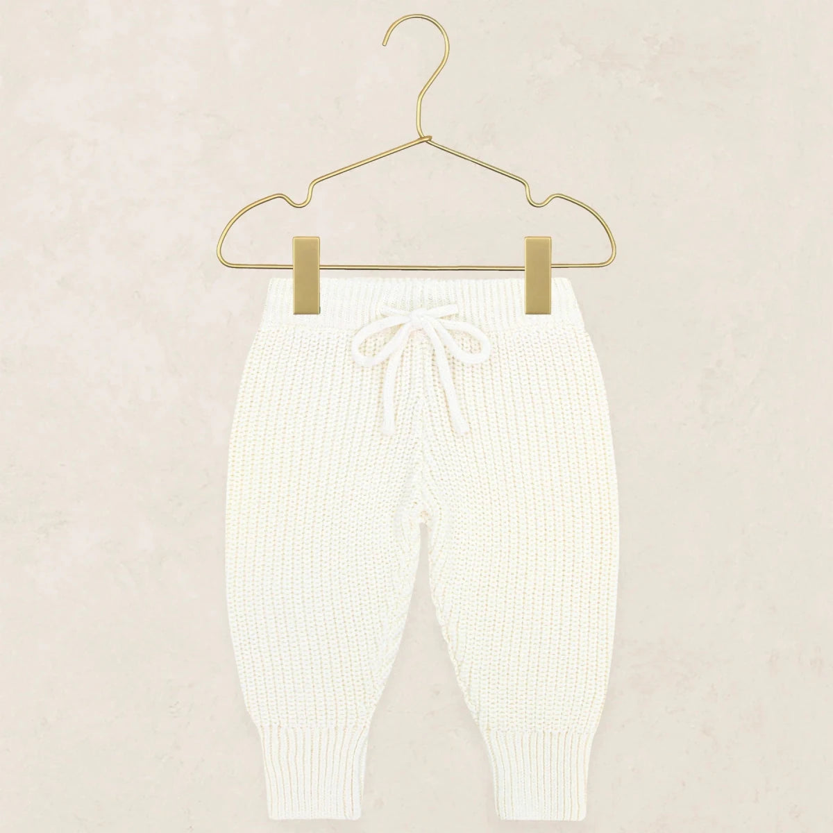 Knit Jogger Pants - Ivory - Lou Lou & Company Bottoms sold by Rosebud & Jo