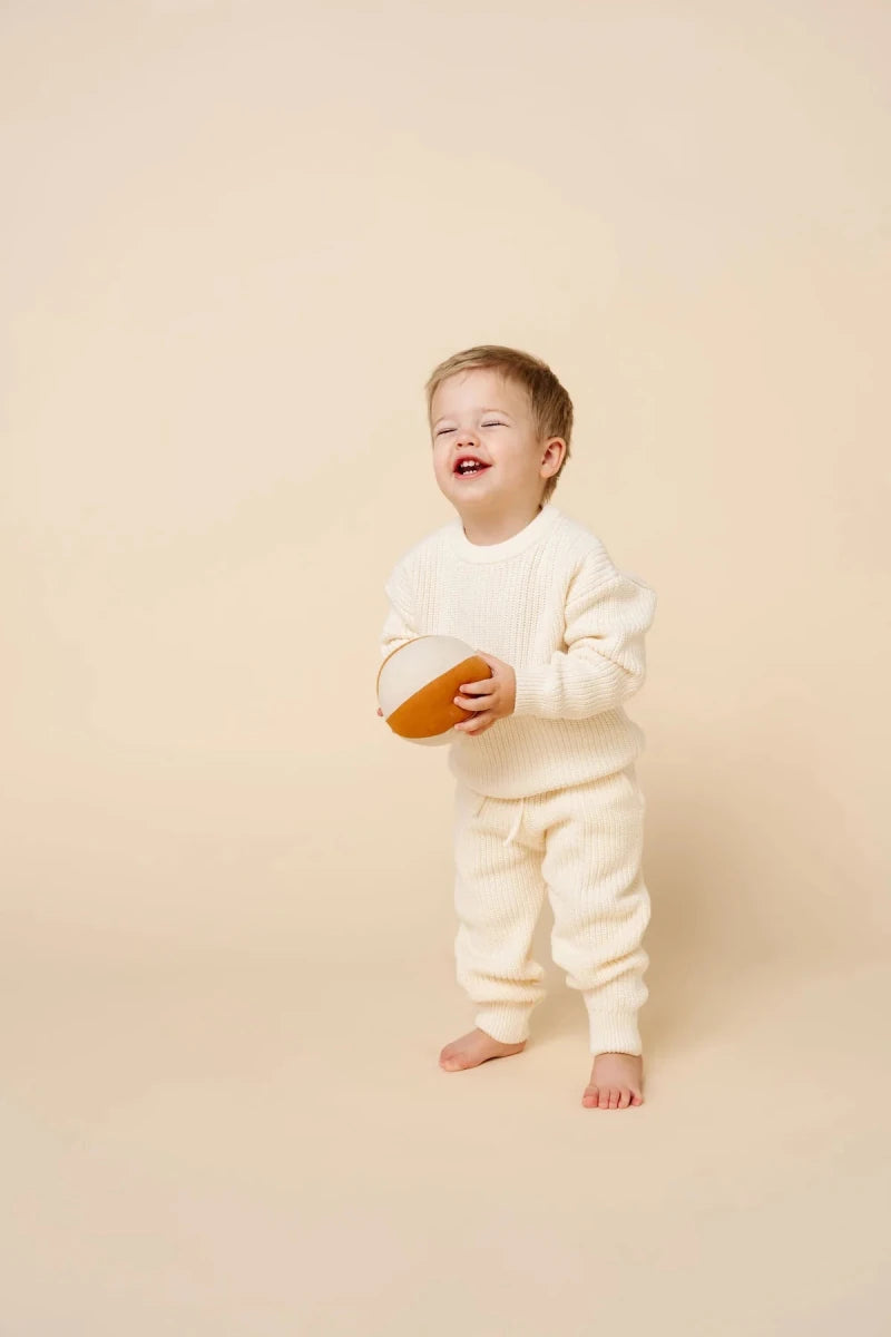 Knit Jogger Pants - Ivory - Lou Lou & Company Bottoms sold by Rosebud & Jo