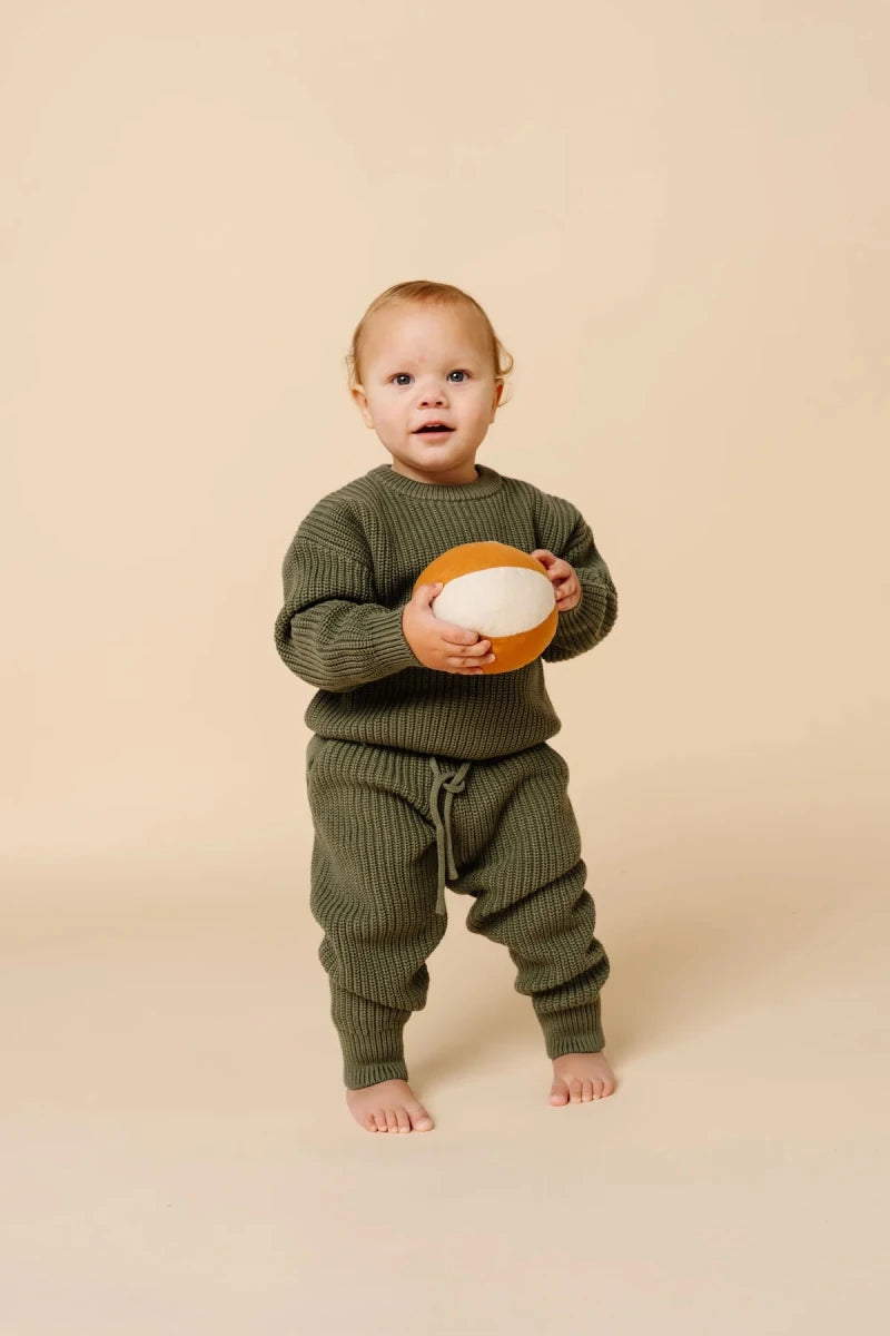 Knit Jogger Pants - Olive - Lou Lou & Company Bottoms sold by Rosebud & Jo