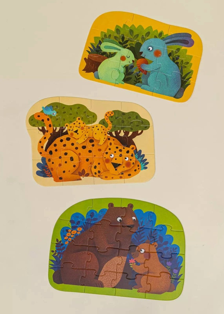 Level Up Puzzles: Level 2 - Parent & Baby - Coco Village Toys sold by Rosebud & Jo