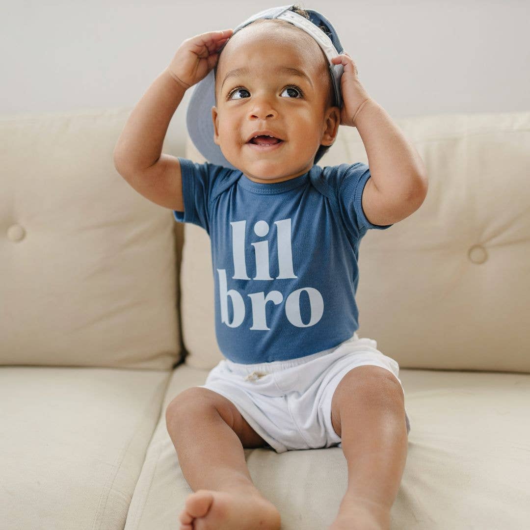 Lil Bro Short Sleeve Bodysuit - Sweet Wink Baby & Toddler Clothing sold by Rosebud & Jo