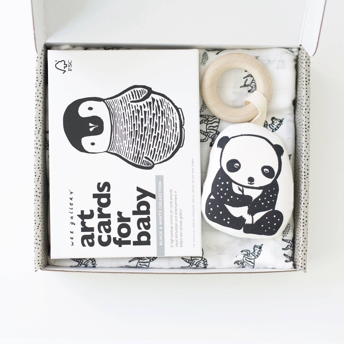Little Naturalist Gift Set - Black & White - Wee Gallery Toys sold by Rosebud & Jo
