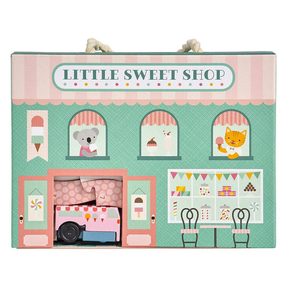 Little Sweet Shop Wind Up & Go Play Set - Chronicle Books Toy sold by Rosebud & Jo