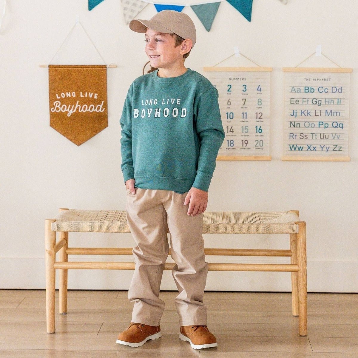 Long Live Boyhood Sweatshirt - Sweet Wink Baby & Toddler Clothing sold by Rosebud & Jo