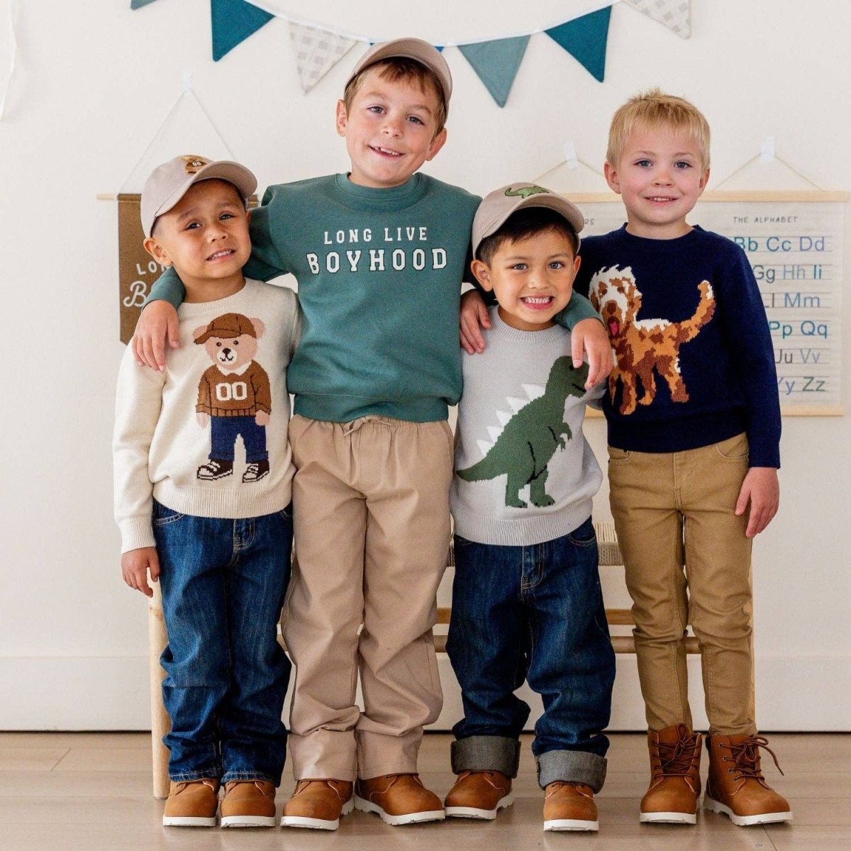 Long Live Boyhood Sweatshirt - Sweet Wink Baby & Toddler Clothing sold by Rosebud & Jo