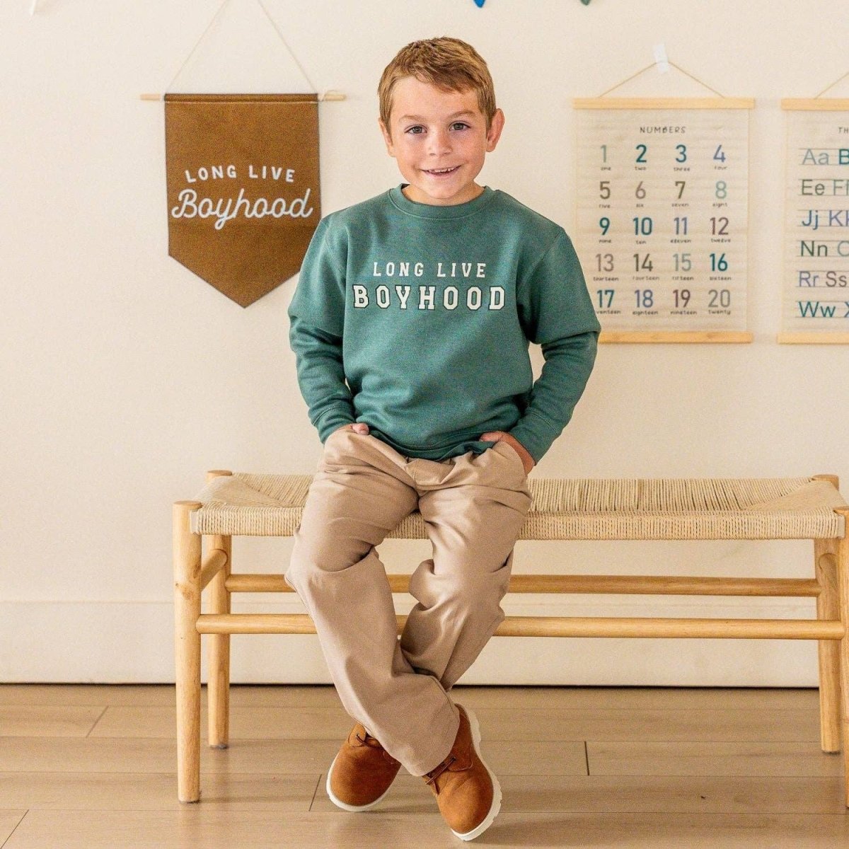 Long Live Boyhood Sweatshirt - Sweet Wink Baby & Toddler Clothing sold by Rosebud & Jo