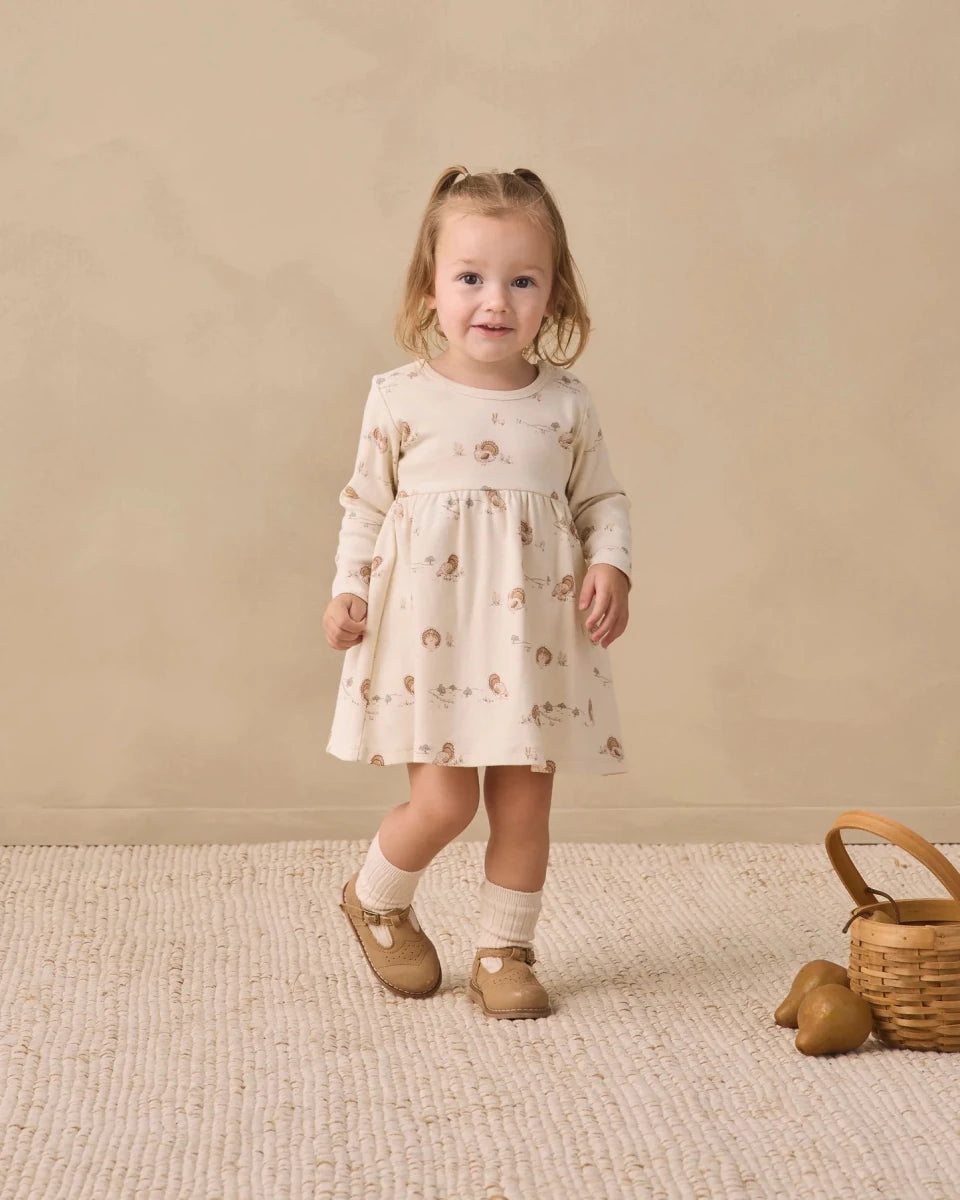 Long Sleeve Baby Dress Turkey - Quincy Mae Dresses sold by Rosebud & Jo