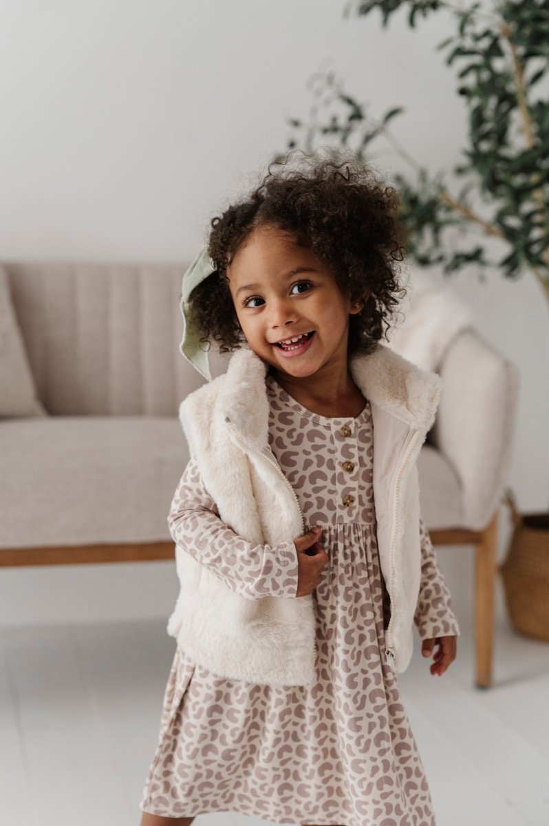 Long Sleeve Henley Dress - Babysprouts sold by Rosebud & Jo