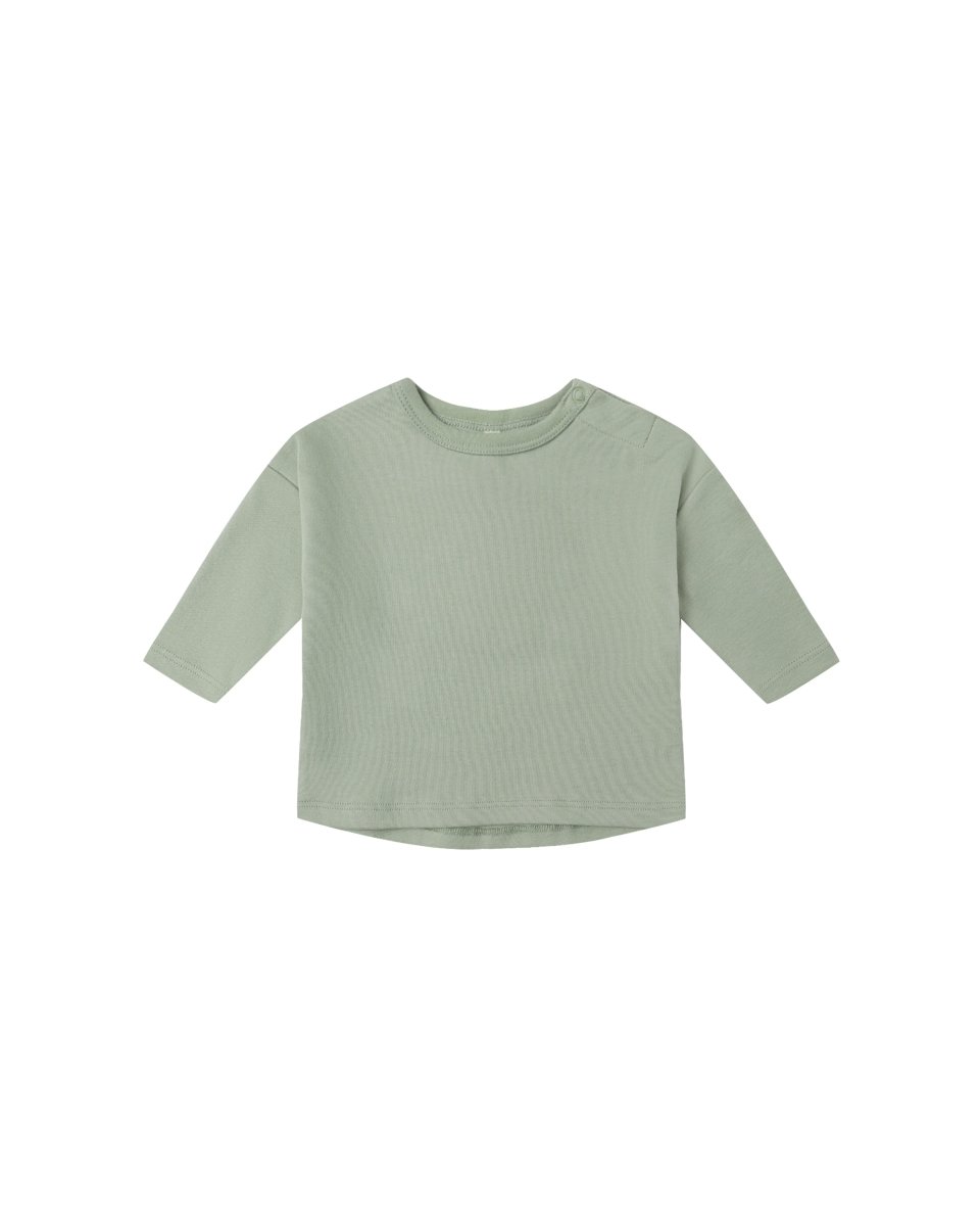 Long Sleeve Tee in Fern - Quincy Mae Baby & Toddler Clothing sold by Rosebud & Jo
