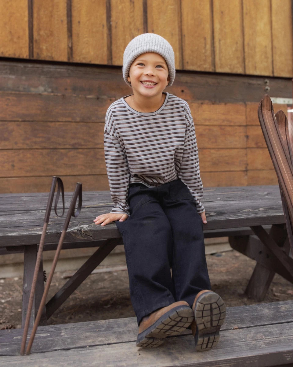 Long Sleeve Tee Vintage Stripe - Rylee + Cru Tops sold by Rosebud & Jo