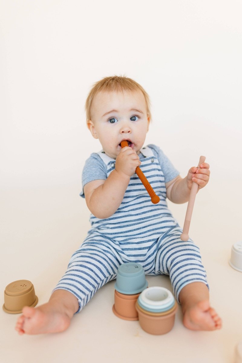 Magic Teething Wand: Grey - Chewable Charm Teether sold by Rosebud & Jo