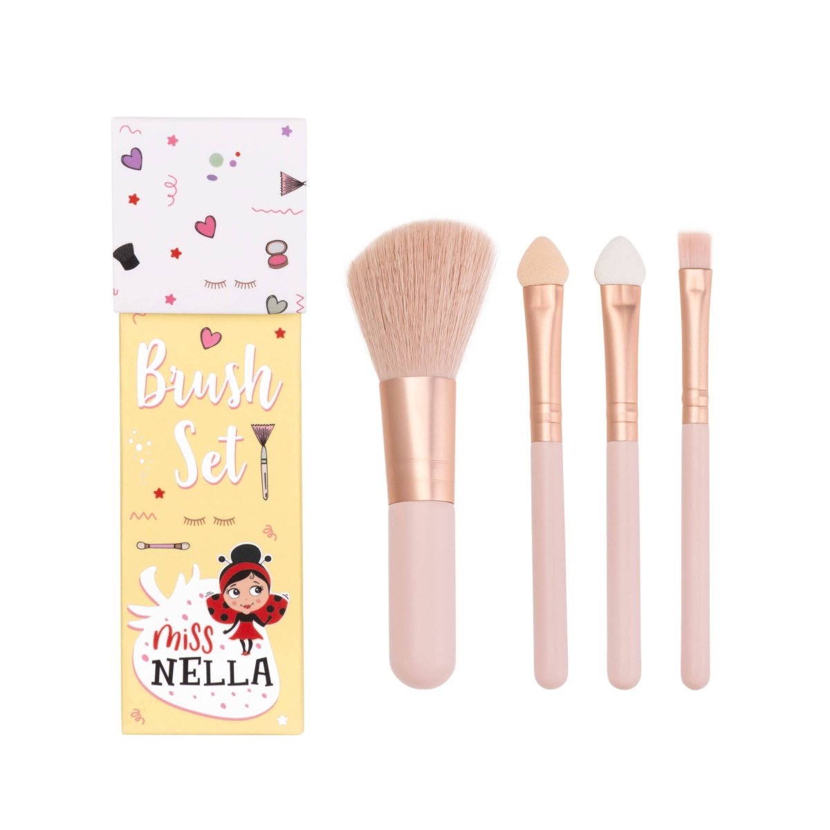 Make Up Brush Set For Kids - Miss Nella US Skincare sold by Rosebud & Jo