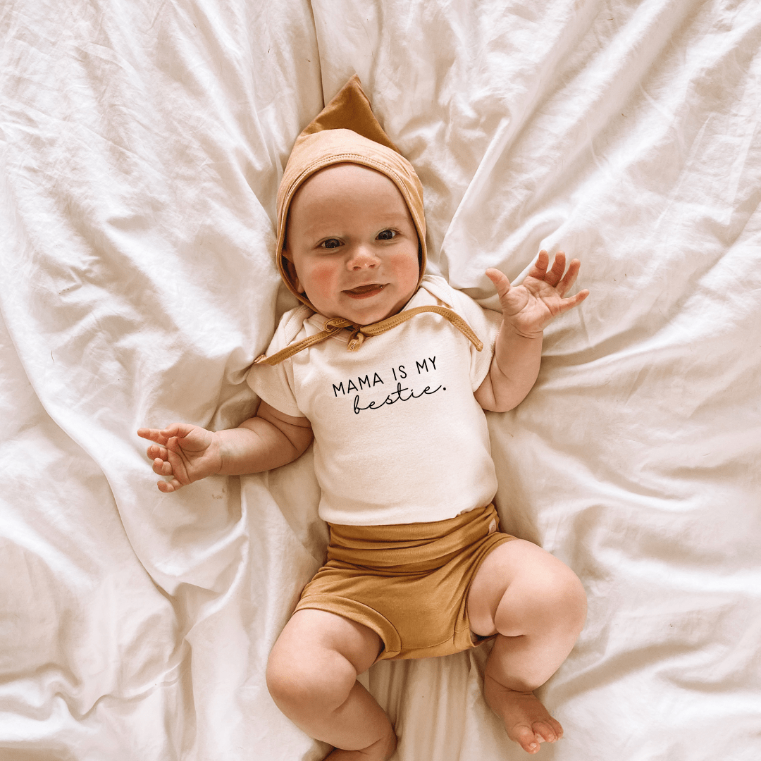 Mama is My Bestie Organic Cotton Bodysuit - Tenth & Pine Baby & Toddler Clothing sold by Rosebud & Jo